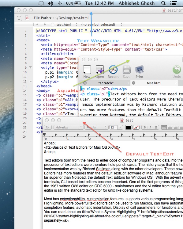 Mac os html editor